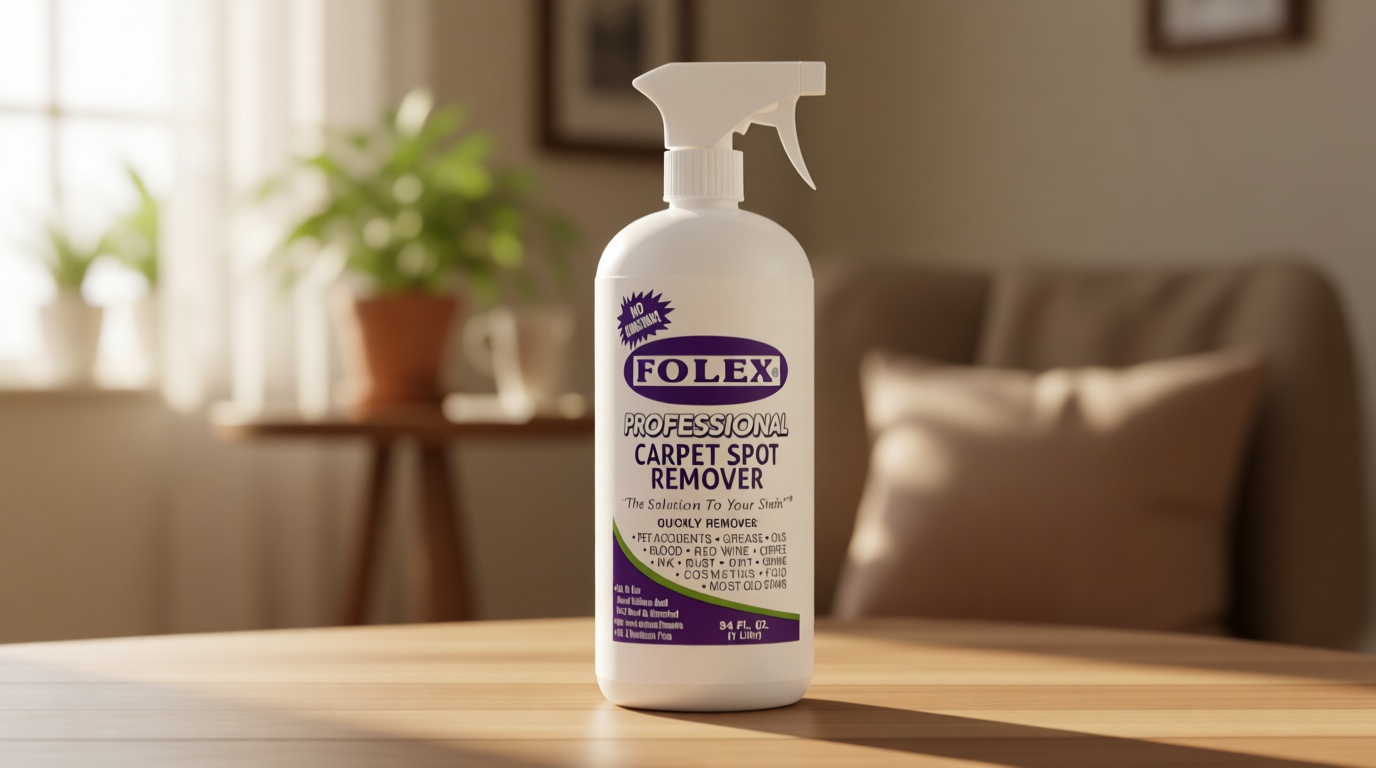 FOLEX - Professional Carpet Cleaner Spray 34 oz - Pet Stain Removal - Instant Stain Removal - No Rinsing Required - Safe for Pets - Works on All Fabrics