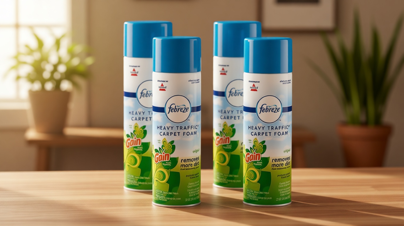 BISSELL Heavy Traffic Carpet Foam, Gain, 22oz (Pack of 4), 14399