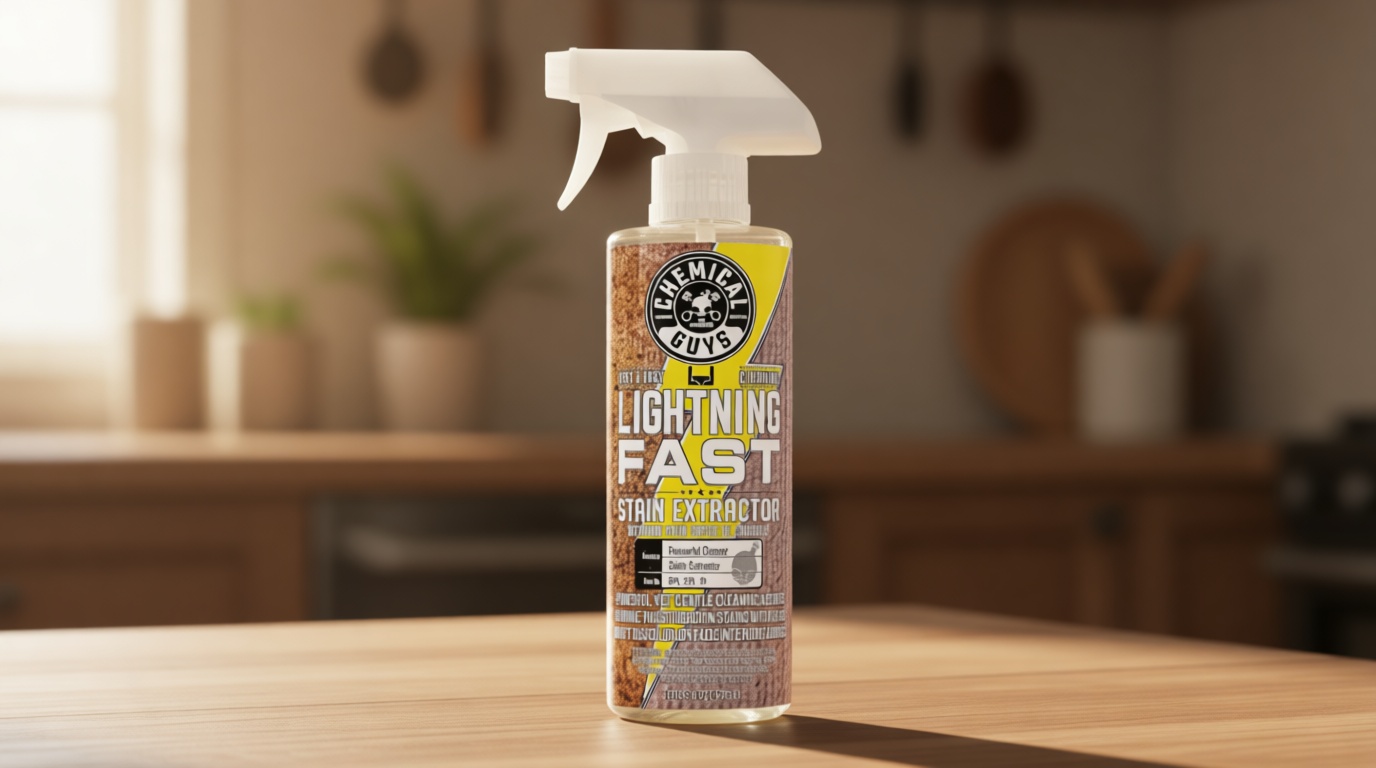 Chemical Guys Lightning Fast Carpet and Upholstery Stain Extractor - Chemical Guys Carpet Cleaner, Great for Fabric, Upholstery, Cars, Home, Office, Furniture, and More, Fresh Scent - 16 oz