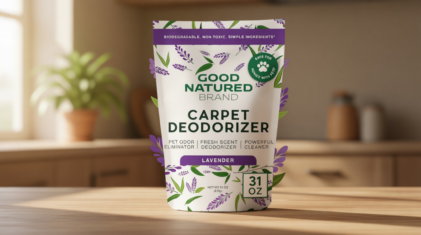 Good Natured Brand | Carpet Deodorizer & Freshener Powder | 31 oz Pet Odor Eliminator for Strong Odor & Pet Urine | Fresh Natural Lavender Scent | Safe for Homes with Pets