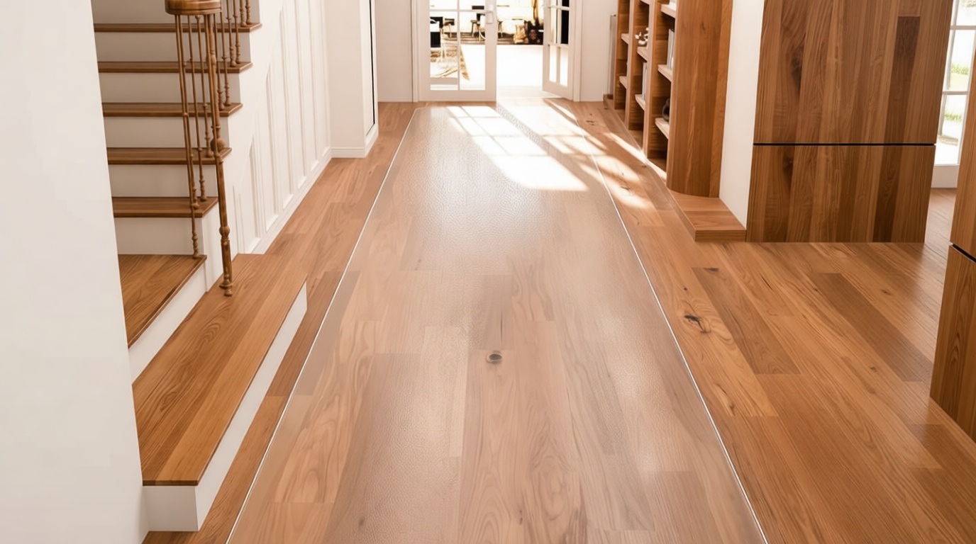 Clear Runner Rug 3'x10' for Hallway – Non Slip Waterproof Vinyl Carpet Protector, Plastic Floor Mat Runner for Kitchen, Entryway, Laundry, Indoor Outdoor High Traffic Areas