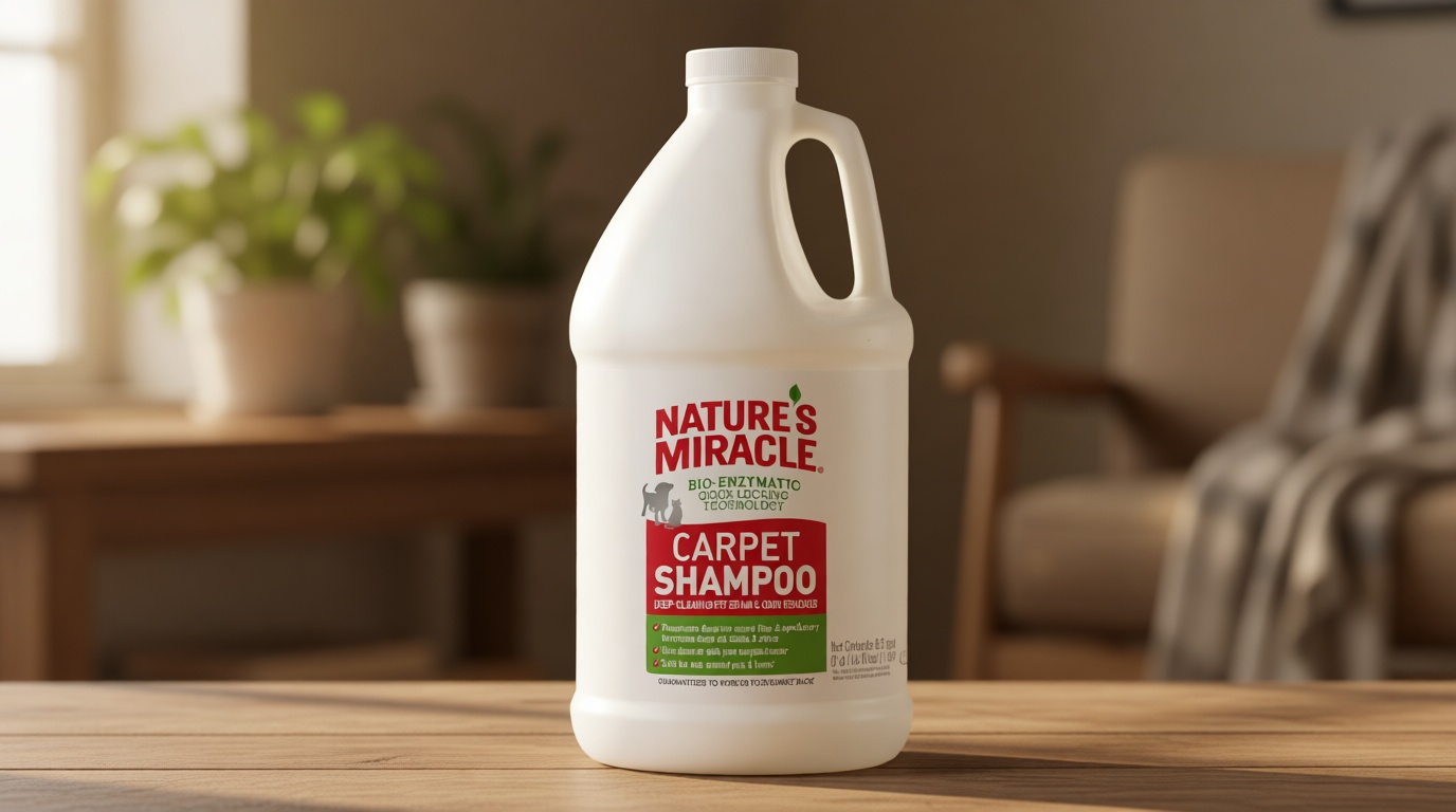 Nature’s Miracle Carpet Shampoo, Deep-Cleaning Pet Stain And Odor Remover, 64 Ounces