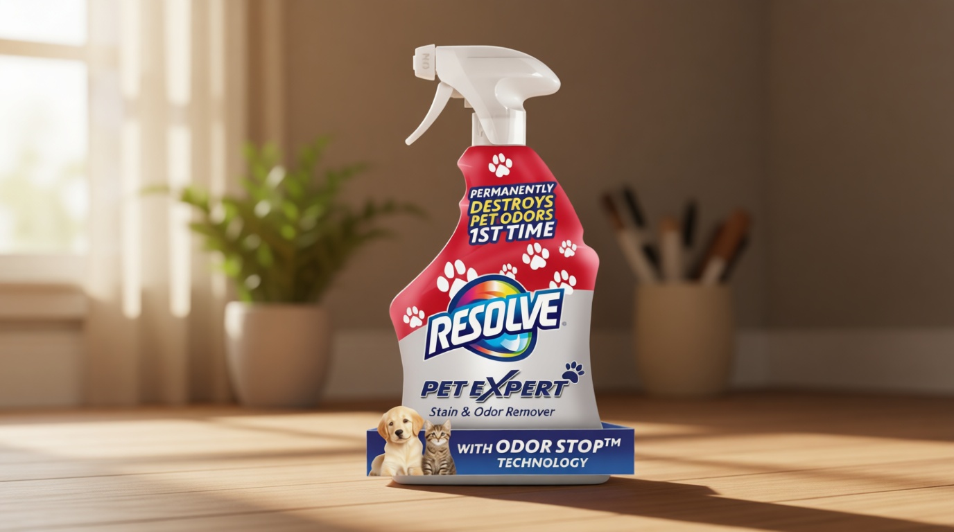 Resolve Pet Expert Stain and Odor Remover, Carpet Cleaner, Pet Stain and Odor Remover, Carpet & Upholstery Cleaner - Removes Stains and Odors, 22 oz