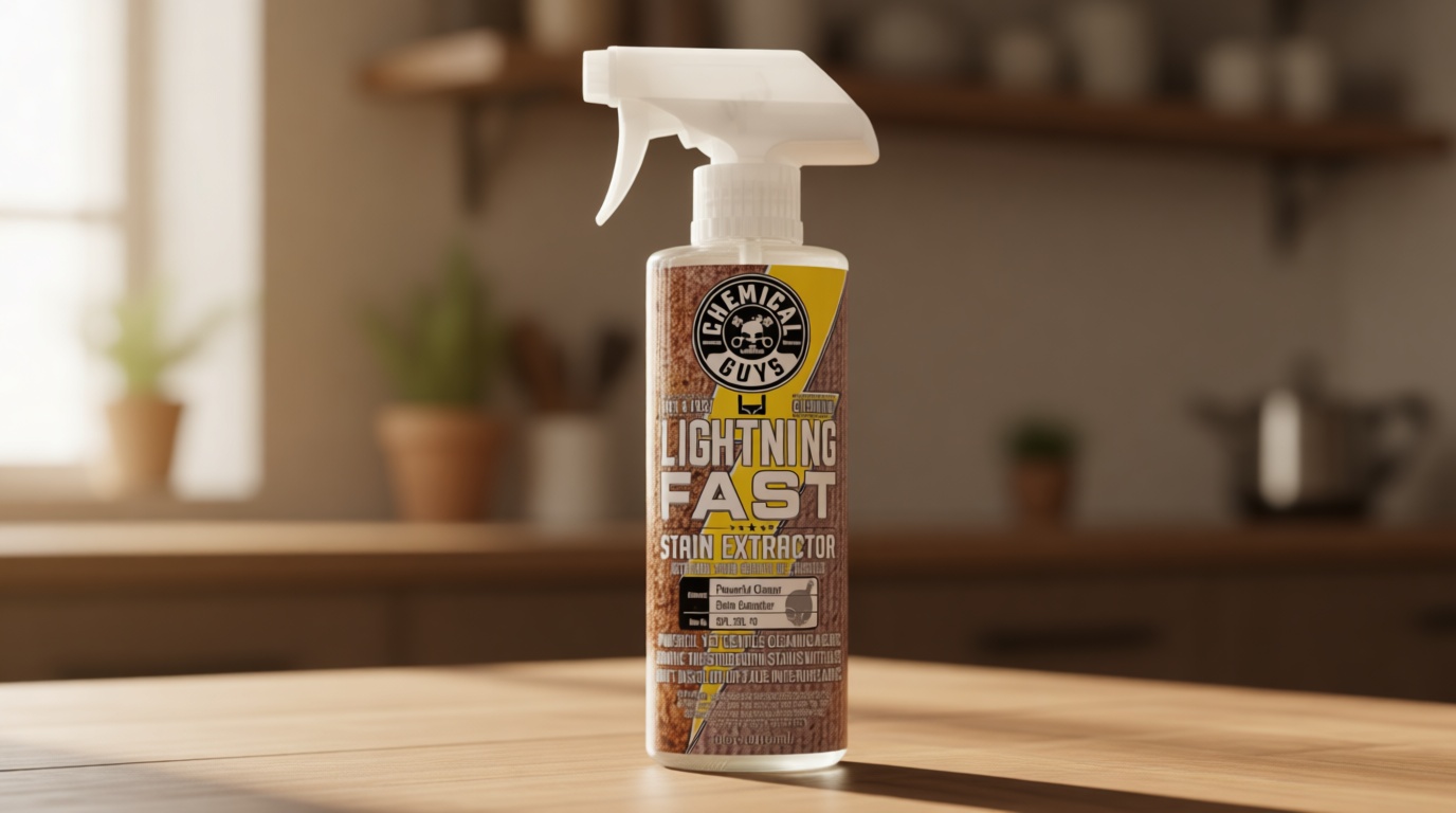 Chemical Guys Lightning Fast Carpet and Upholstery Stain Extractor - Chemical Guys Carpet Cleaner, Great for Fabric, Upholstery, Cars, Home, Office, Furniture, and More, Fresh Scent - 16 oz