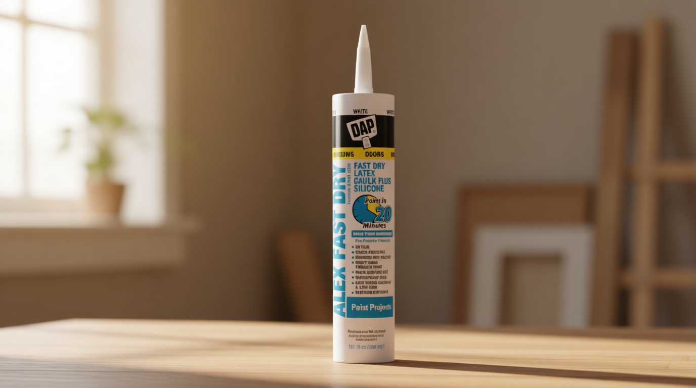 DAP 18425, White Caulk, 10.1 oz, 10.1 Fl Oz, Whites