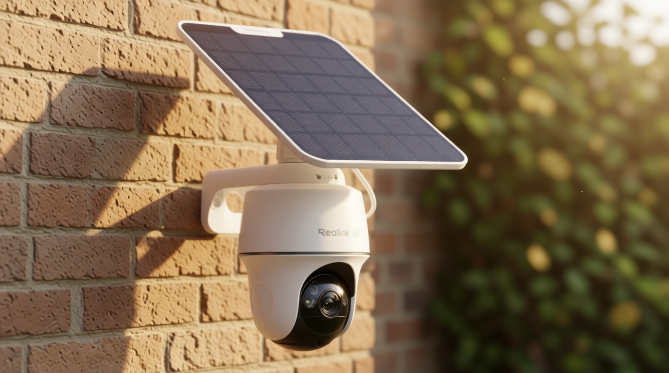 REOLINK 4K LTE Cellular Security Camera Wireless Outdoor, No WiFi 3G/4G Solar Powered, 360 Auto Tracking AI Detection, Color Night Vision, max. 512G Local Storage, SIM Card Included, Go PT Ultra+SP2