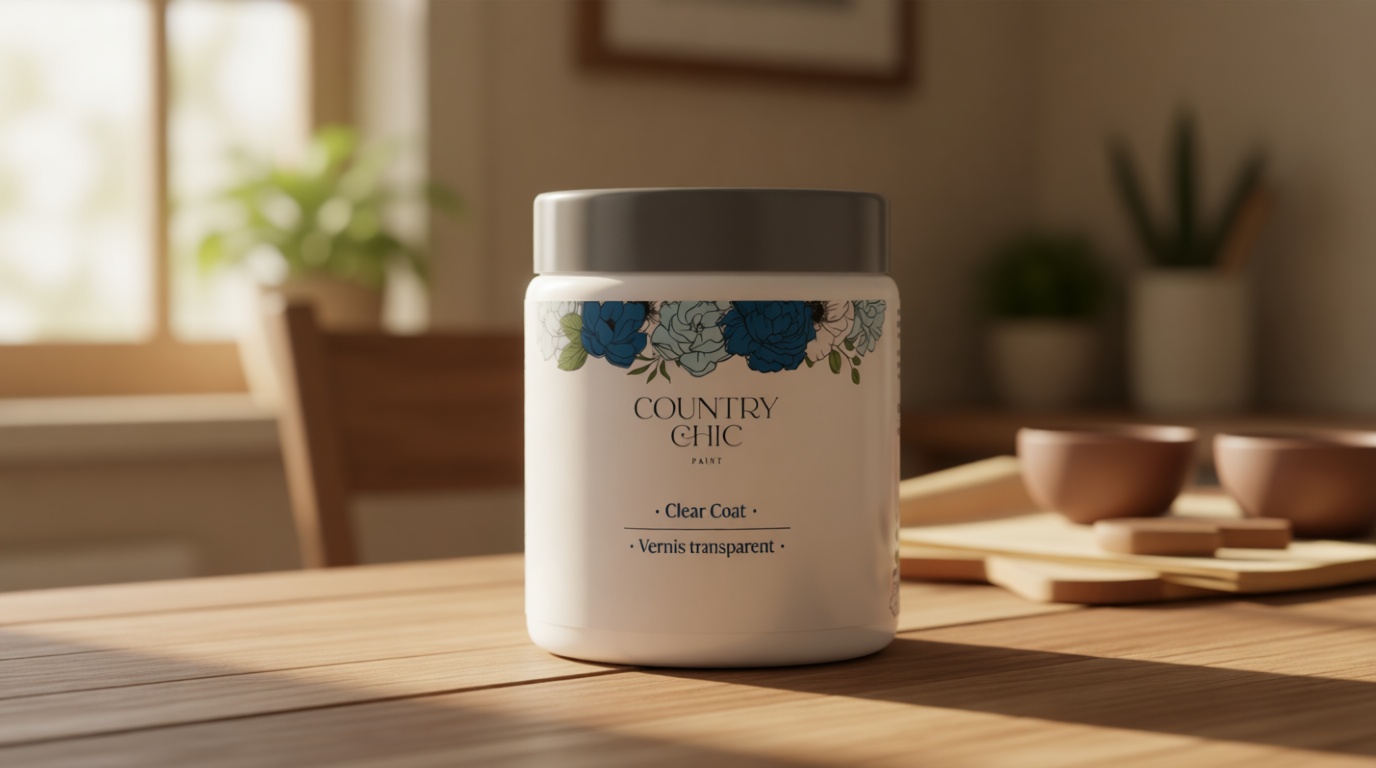 Clear Coat - Eco-Friendly Clear Satin Sheen Top Coat for Chalk Style Furniture Paint, Very Durable, Non Yellowing, Waterproof Sealant for High Traffic Furniture - Indoor/Outdoor - (4 oz)