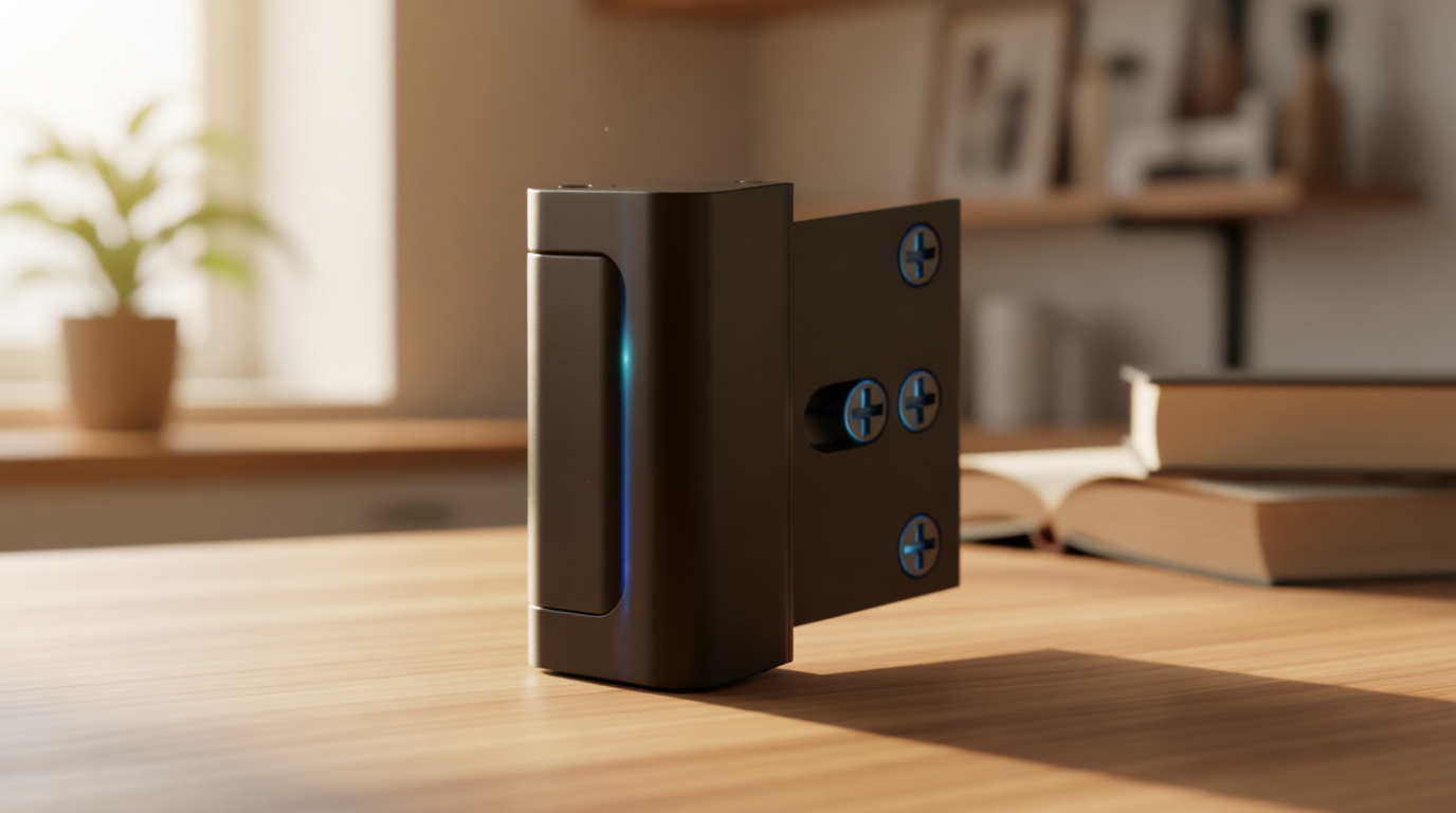 Home Security Door Reinforcement Lock - Child Proof High Security Door Lock Front Door Locks for Kids Safety Withstand 800 lbs Top Door Latch Lock Flip Door Guardian for Inward Swinging Inside Door ClimatePartner certified