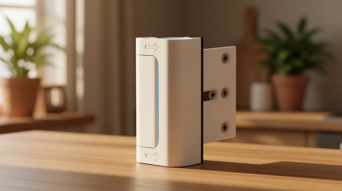 Door Reinforcement Lock Withstands 800lbs of Force - White Extra Proof Door Lock for Kids Safety Drilling Required, Prevents Unauthorized Entry, Add a Door Security Lock for Home Safety & Privacy