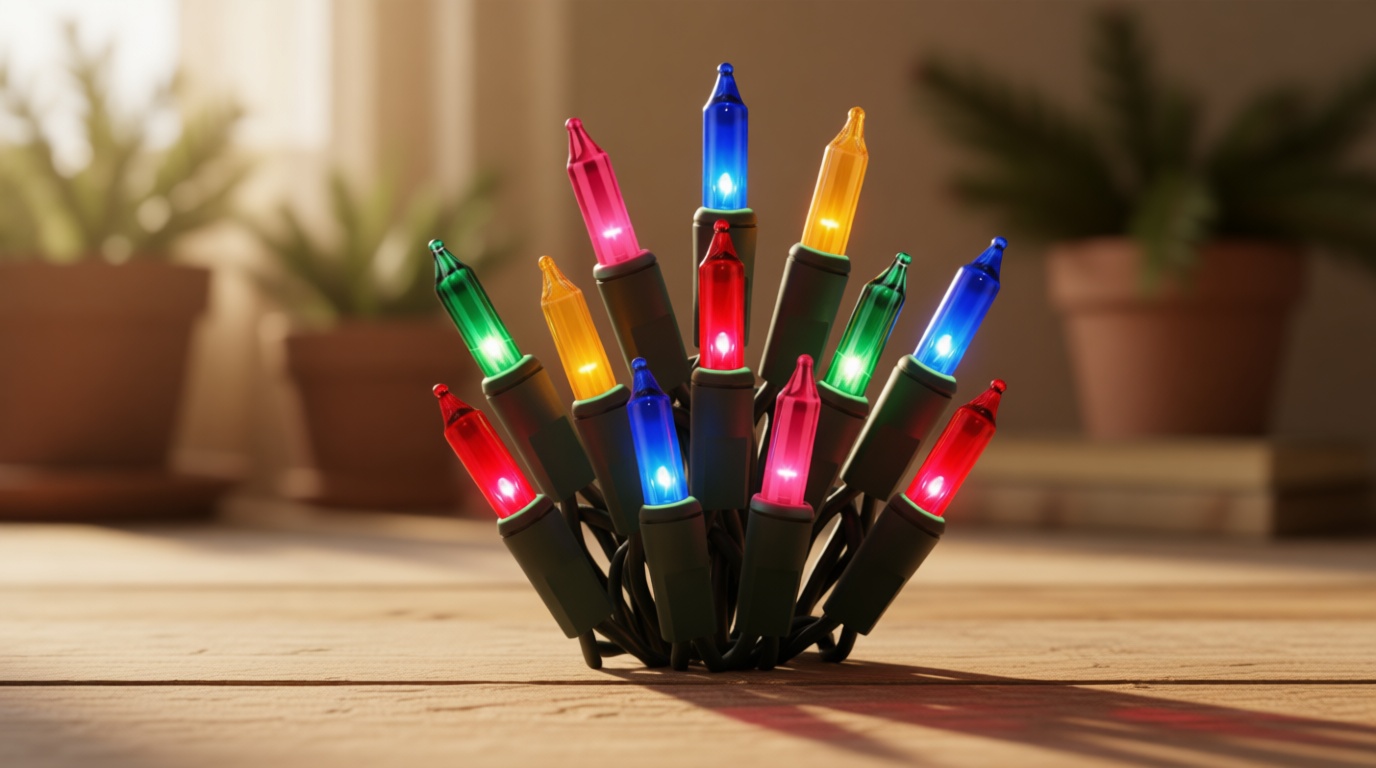 HISHINY Christmas Lights 100 Count Multicolor Christmas Tree String Lights with Green Wire for Outdoor Indoor Christmas Decorations Wedding Decorations Valentines Day Decor,UL Certified (21feet)