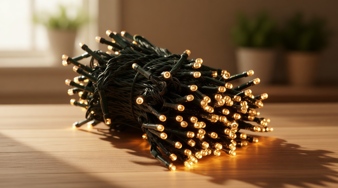 Home Lighting 66ft Christmas Decorative Mini Lights, 200 LED Green Wire Fairy Starry String Lights Plug in, 8 Lighting Modes, for Indoor Outdoor Xmas Tree Wedding Party Decoration (Warm White)