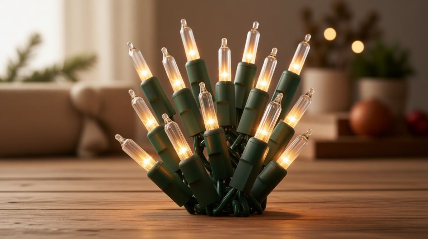 PREXTEX 100 Count Clear Christmas Lights - 20 ft Ultra Bright String Lights with Green Wire for Indoor and Outdoor Use, Christmas Trees, Holidays, Patios and Garden