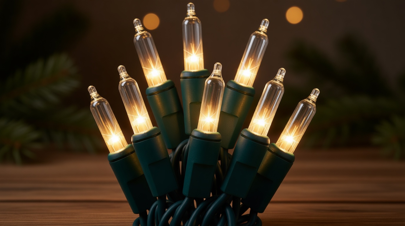 HISHINY Christmas Lights 100 Count Clear Christmas Tree Lights String with Green Wire for Outdoor Indoor Christmas Decorations Wedding Decorations Valentines Day Decor,UL Certified (21feet)