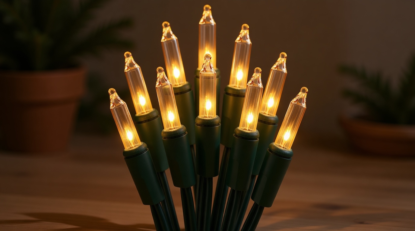 BrizLabs Clear Christmas Lights Outdoor 300 Count 69.6ft Incandescent Christmas Lights Connectable Warm White Light String UL Certified Xmas Mini Light Green Wire for Indoor Tree Holiday Party Decor