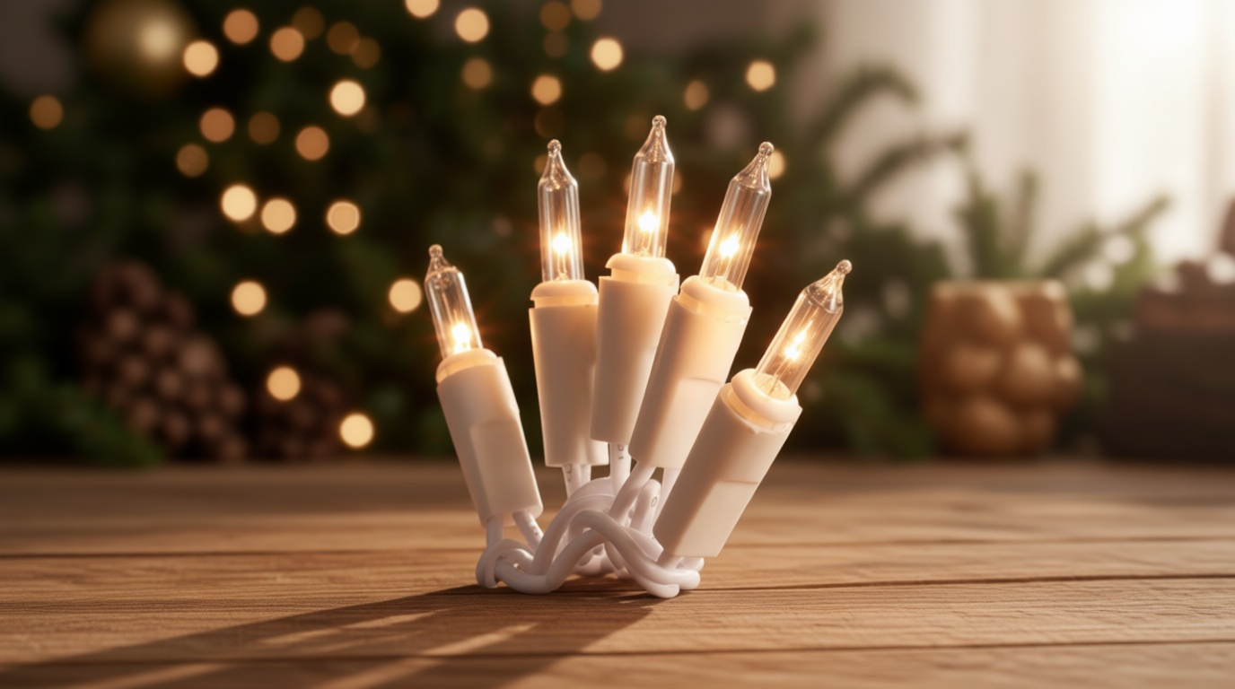 HISHINY Christmas Lights 100 Count Mini Clear Lights 21ft White Wire Christmas Tree String Lights Set for Outdoor Indoor Christmas Decorations Wedding Valentines Day Decor,UL Certified (21feet)