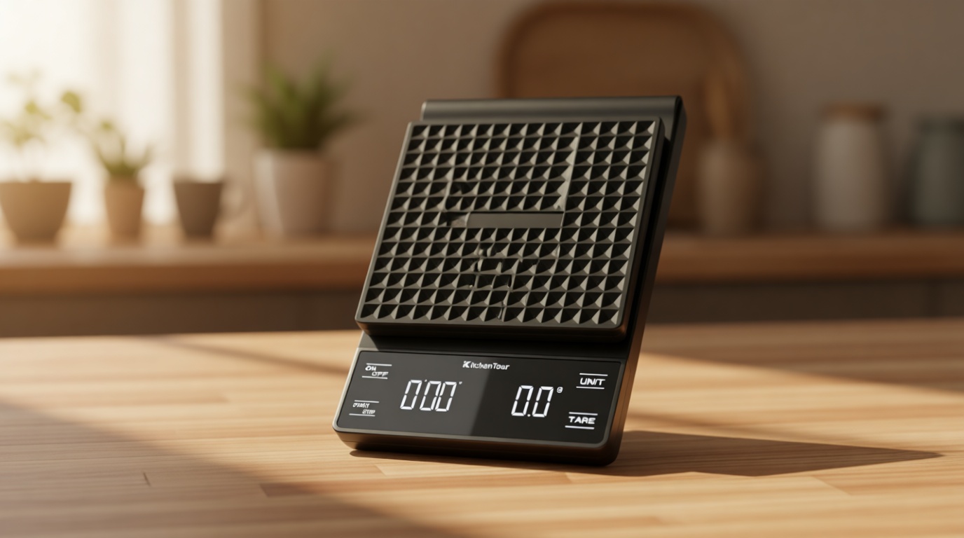 KitchenTour Coffee Scale with Timer 3kg/0.1g High Precision Pour Over Drip Espresso Scale with Back-Lit LCD Display (Batteries Included)