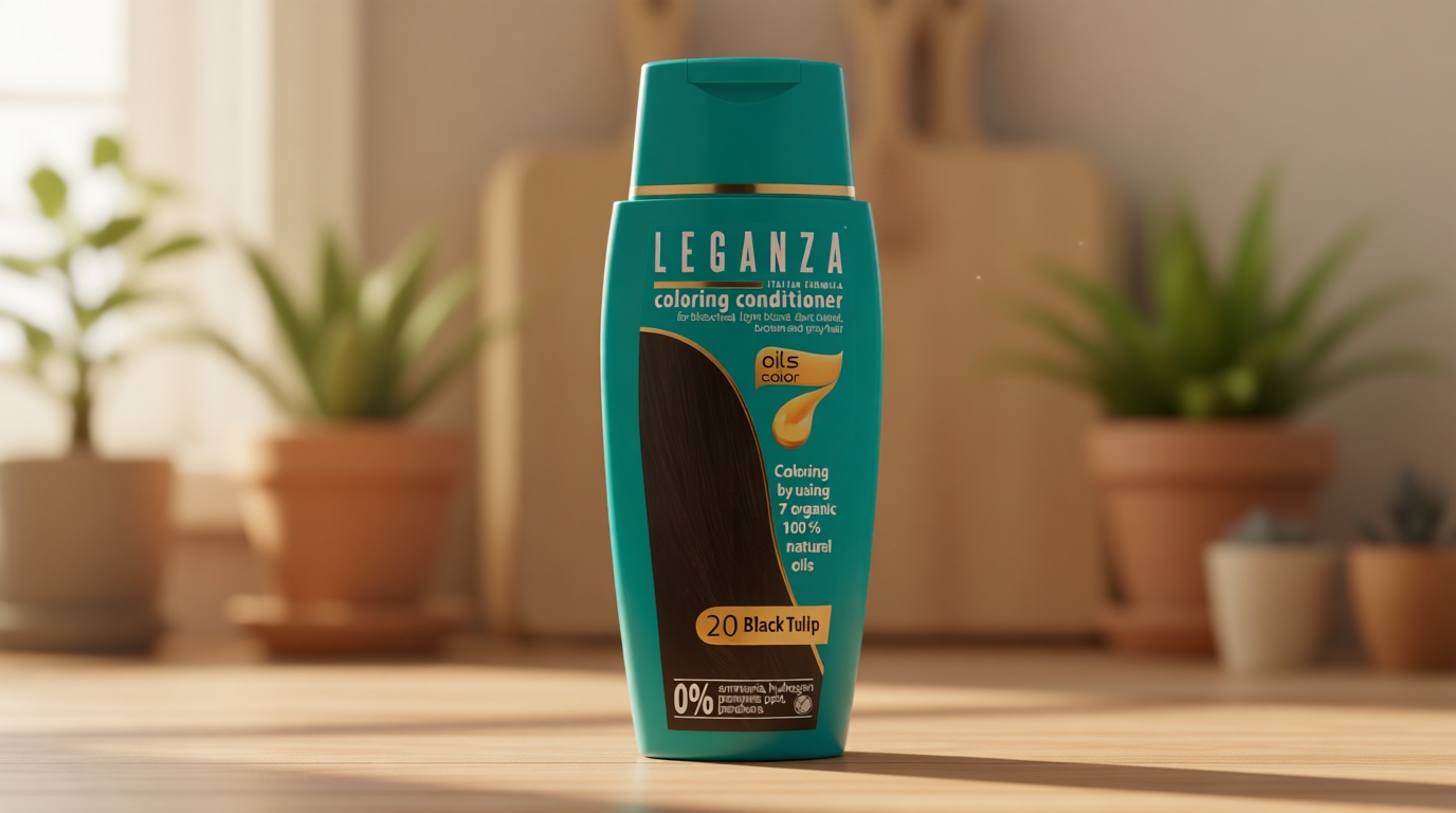 Coloring Conditioner Color 20 Black Tulip with 7 natural oils ammonia and Paraben Free