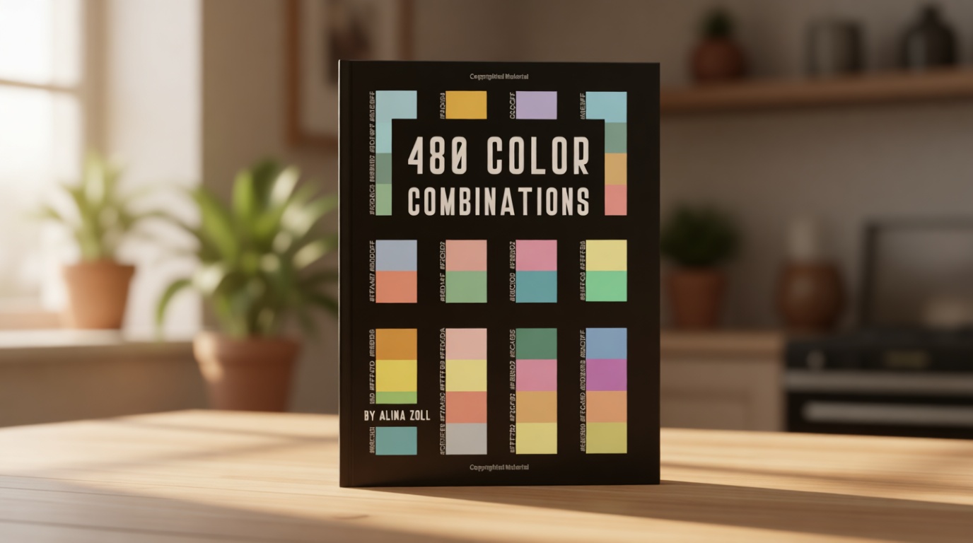 480 Color Combinations: 8.5 x 11 Reference Book for Artists, Graphic Designers, Coloring Book Lovers, Drawing and Painting Students