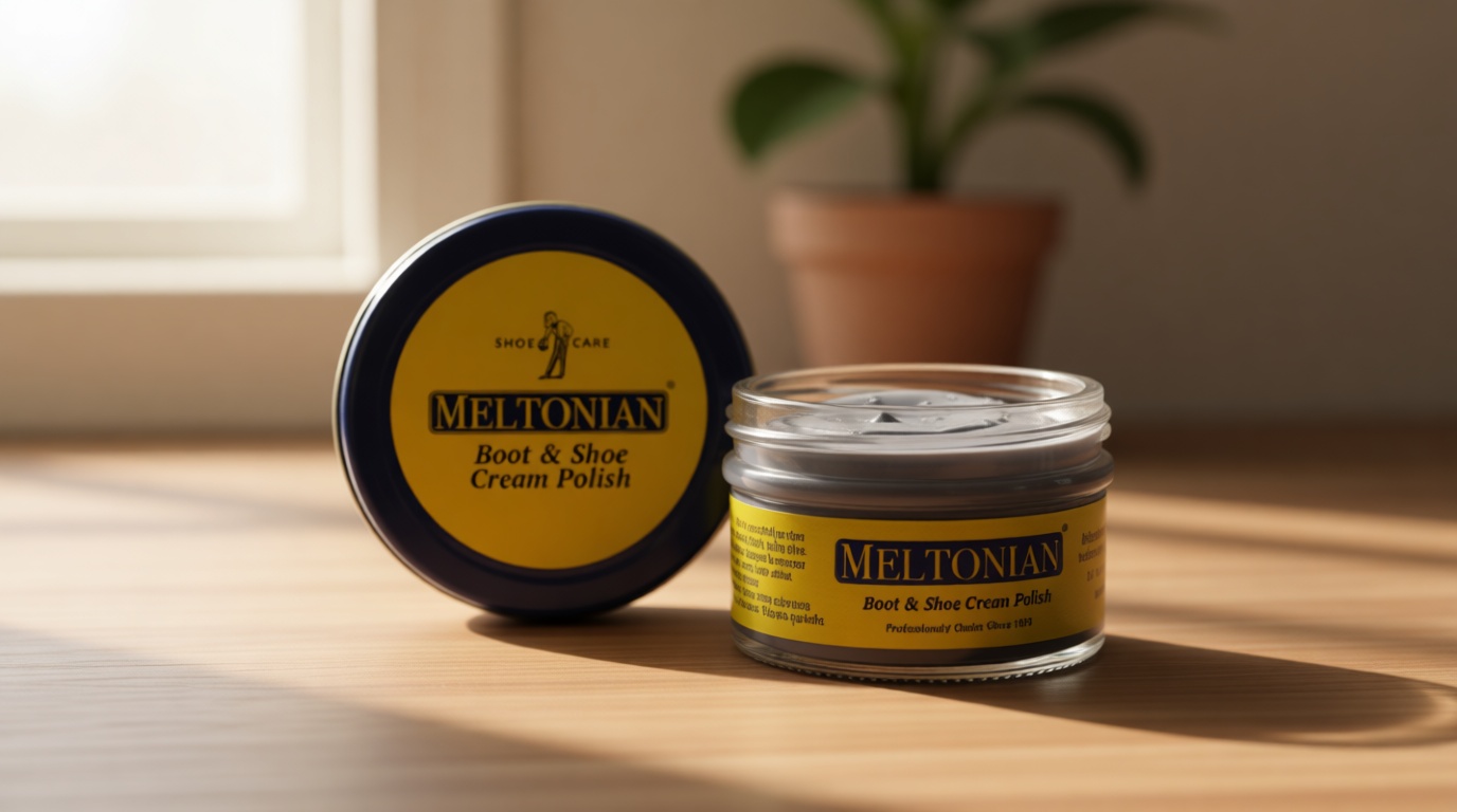 Meltonian Cream Shoe Polish, Boot Polish, Leather Shoe Polish Oil Based with Beeswax, Restores and Protects, Over 60 Colors