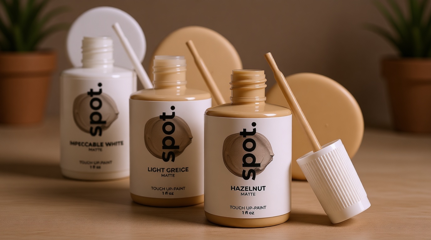 spot. Touch-Up Paint | Matte Finish for Cabinets, Walls, Doors & Furniture | Multi-Tone Beige Repair Kit | Quick-Dry, Self-Priming, Low-Odor, Eco-Friendly | No-Sanding or Primer Needed | 3 Pack