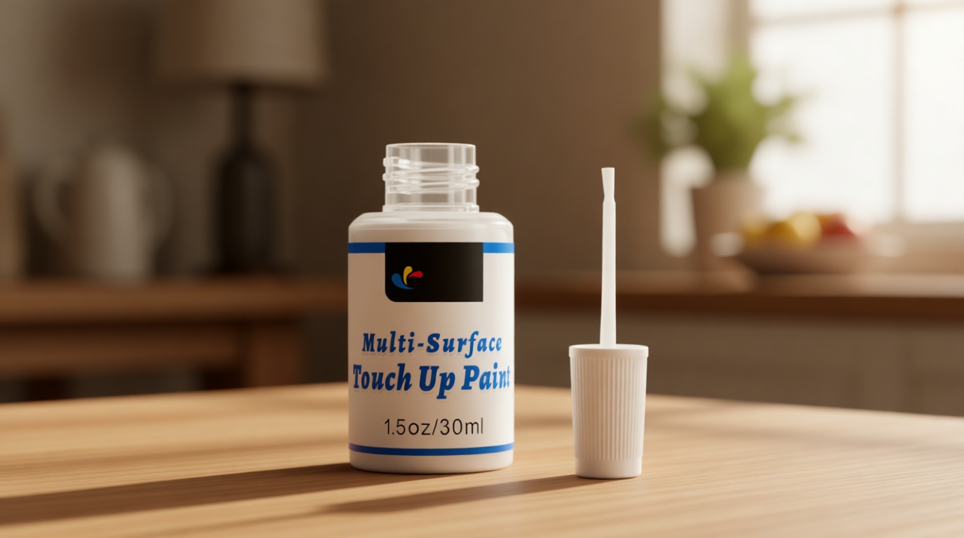 DWIL White Touch Up Paint - Multi Surface Touch Up Paint Pen, Scratch Repair for Wall, Door, Cabinets, Metal, Appliance, Wood, Furniture, 1.5 Fl Oz (Semi Gloss, White)