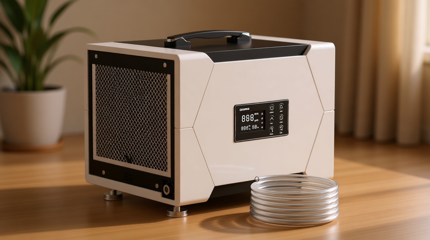 CADPXS Crawl Space Dehumidifier with Pump and Drain Hose, 80 Pint Crawlspace Dehumidifier for Commercial, Basement, Water Damage Use, Auto Defrost, Memory Start, cETL Certified, Up to 1000 Sq Ft