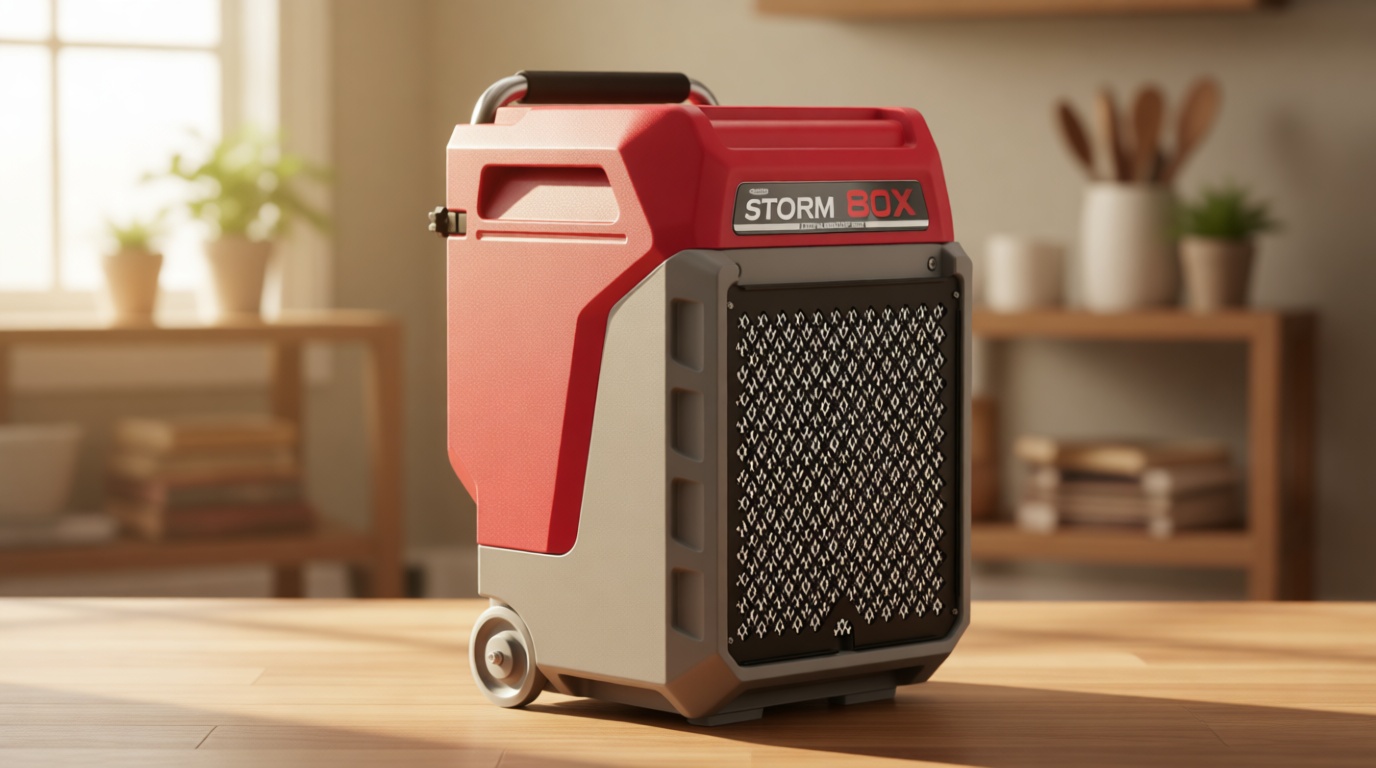 ALORAIR 170 PPD Commercial Dehumidifier with Pump & Drain Hose, LGR Industrial Use, Portable Dehumidifier with Wheels for Water Damage Restore, Carpet Drying, Storm 80X (Red)