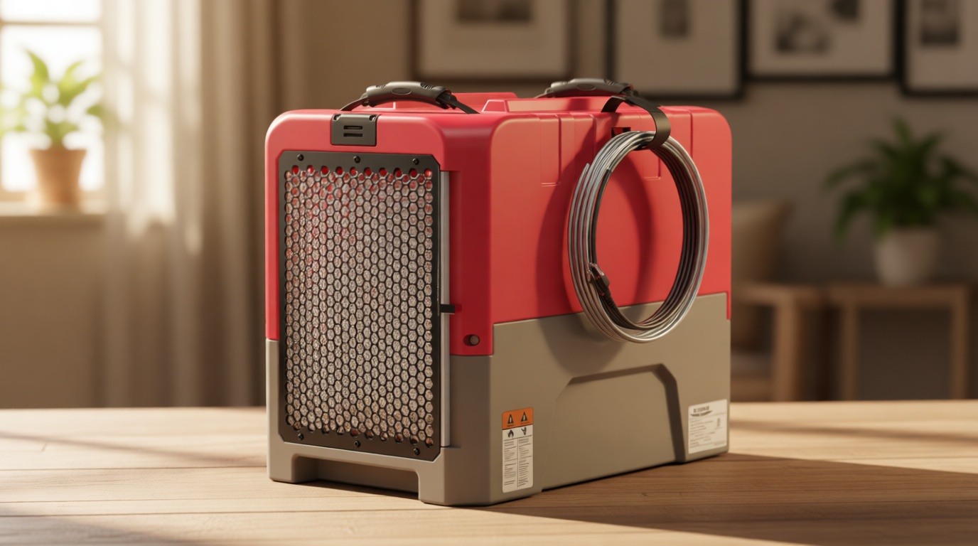 ALORAIR LGR Commercial Dehumidifier with Pump Drain Hose, 180 Pint Large Capacity Crawl Space Dehumidifier for Water Damage Restoration, Basements Warehouse & Job Sites, 5 Years Limited Warranty, Red