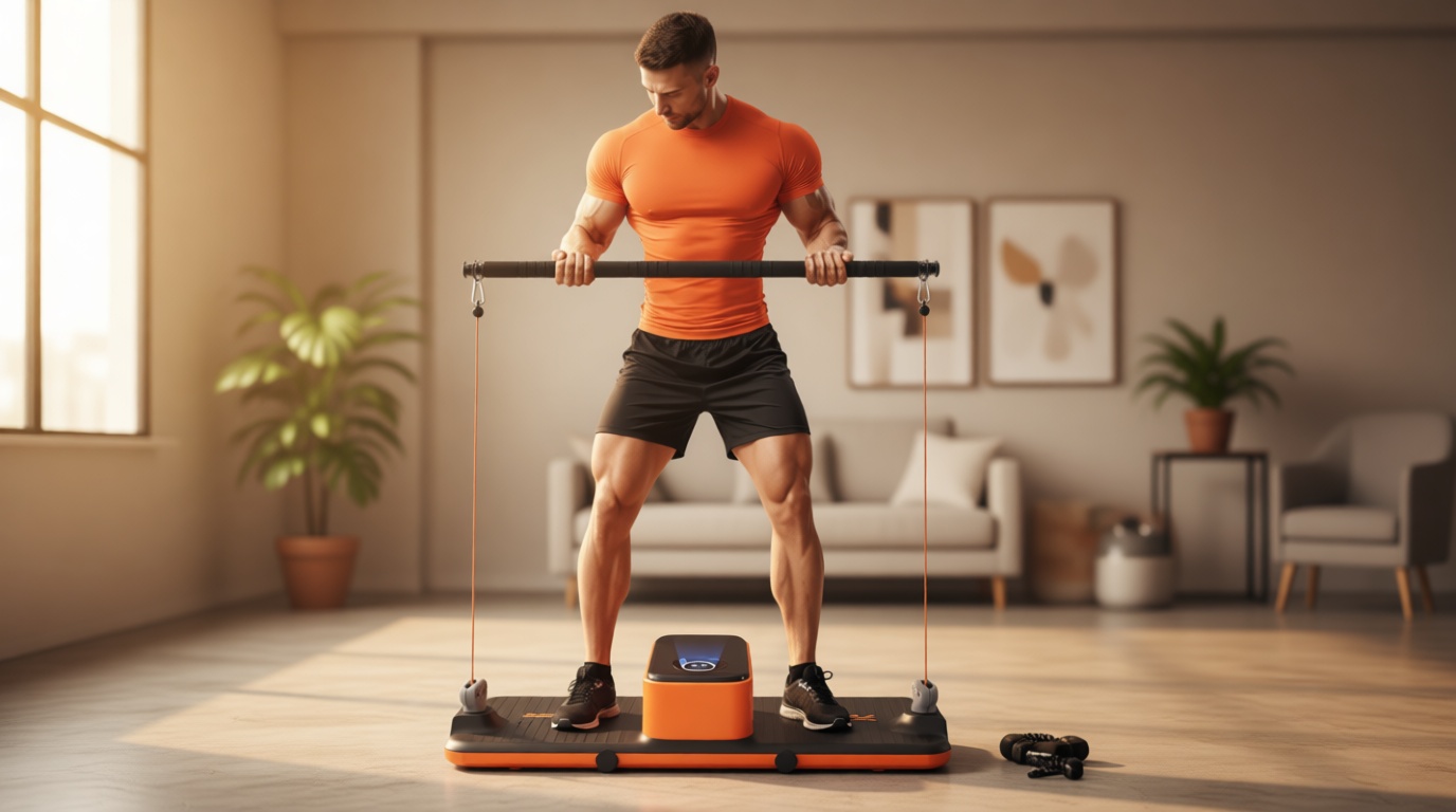 Smart Portable Home Gym Strength Training Workout Cable Machine, All in one Gym, Functional Full Body Fitness Equipment, 220LBS Resistance, Compact for Travel, Small Space & Home Exercise