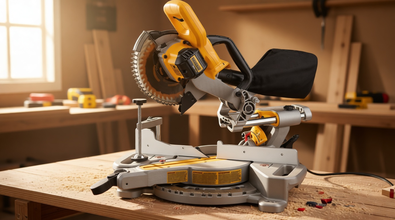 DEWALT 20V MAX 7-1/4-Inch Miter Saw, Tool Only, Cordless (DCS361B)