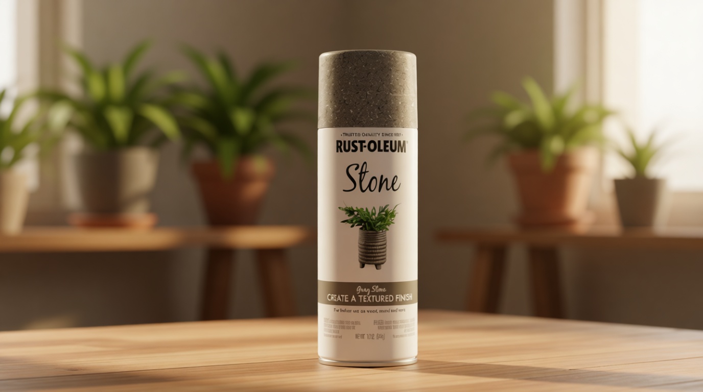 Rust-Oleum 7992830 Stone Creations Spray Paint, 12 oz, Gray Stone