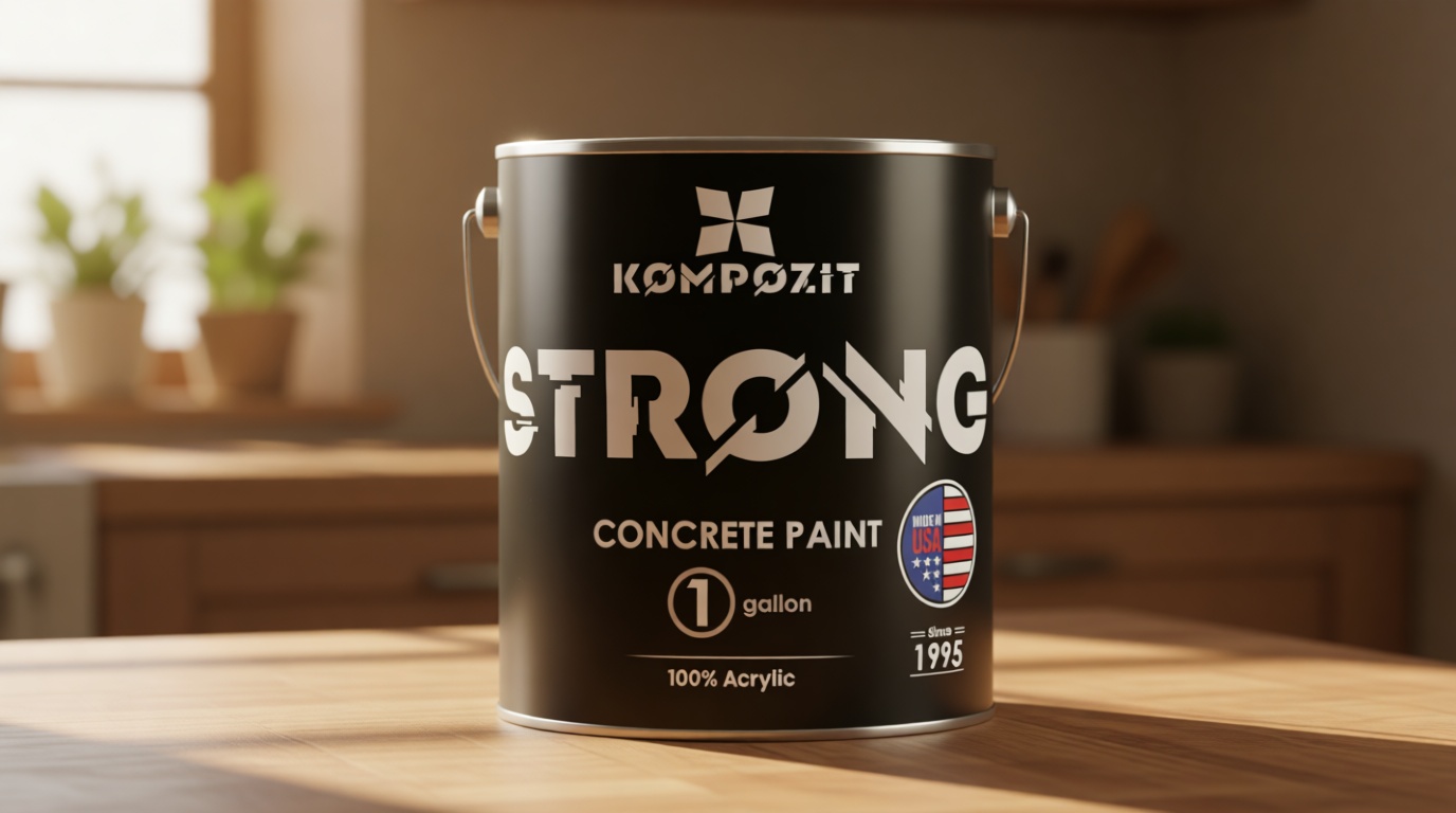Dove Gray Concrete Floor Paint 1 Gallon | Satin Finish | Interior/Exterior - 100% Acrylic, Self-Priming, Hot Tire Resistant – for Garage, Driveway, Patio, Basement, Pool Deck (1 Gallon)