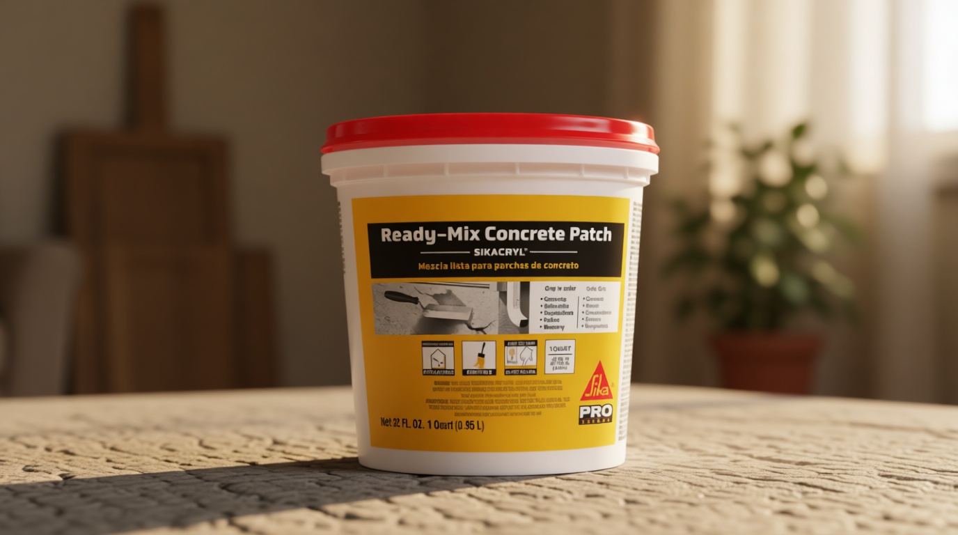 Sika - Sikacryl - Gray - Ready-Mix Concrete Patch - for Repairing spalls and Cracks in Concrete and Masonry - Textured - 1 qt (Pack of 1)