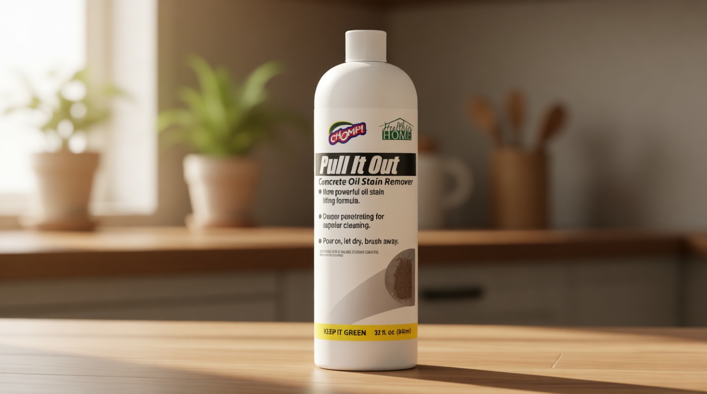 CHOMP! Concrete Oil Stain Remover: Pull It Out Removes and Cleans Oils, Greases from Garage Floors & Driveways 32 Fl Oz