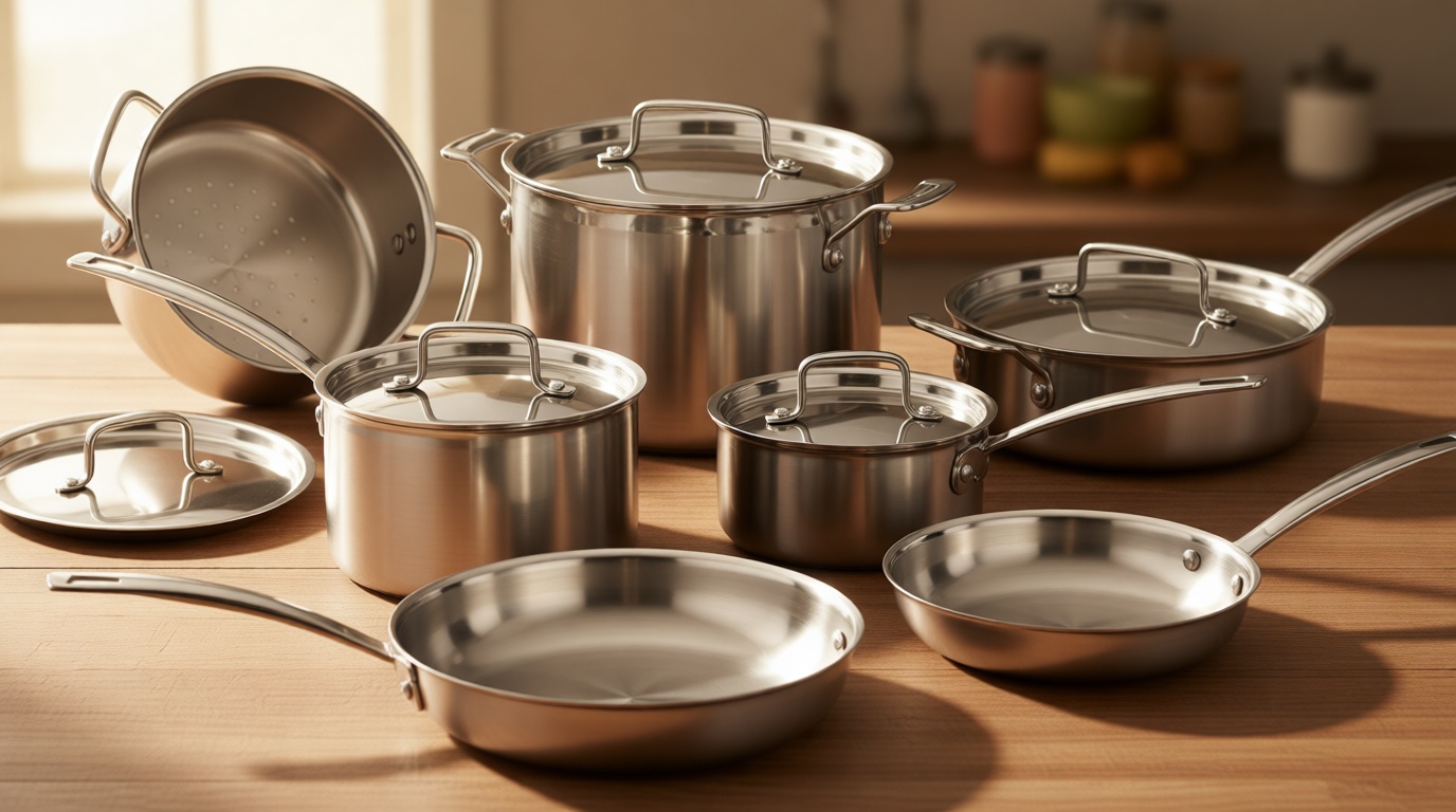 Cuisinart 12-Piece MultiClad Pro Triple Ply Stainless Stainless Steel Pots and Pans Set, Cookware Set Compatible with Induction, Electric, Gas Cooktops, Cool Grip Handles, Oven Safe to 500°F, Silver