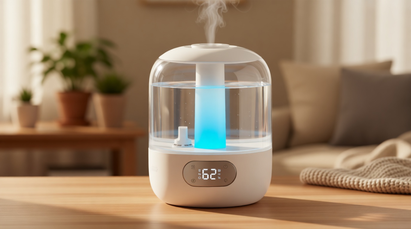DREO Humidifiers for Bedroom, 3L Top Fill 30H & 26dB Quiet Runtime for Large Room, Cool Mist Ultrasonic Humidifier with Humidity Sensor, Night Light for Home, Baby, Nursery, Plants, New Edition