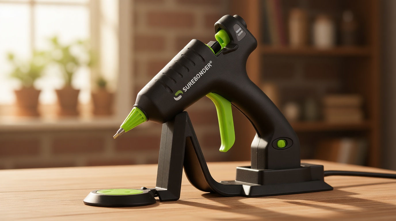 Surebonder Cordless/Corded High-Temperature Mini Hot Glue Gun with Fine Tip for Detailed Crafting and DIY Projects, 20 Watts (CL-195F)