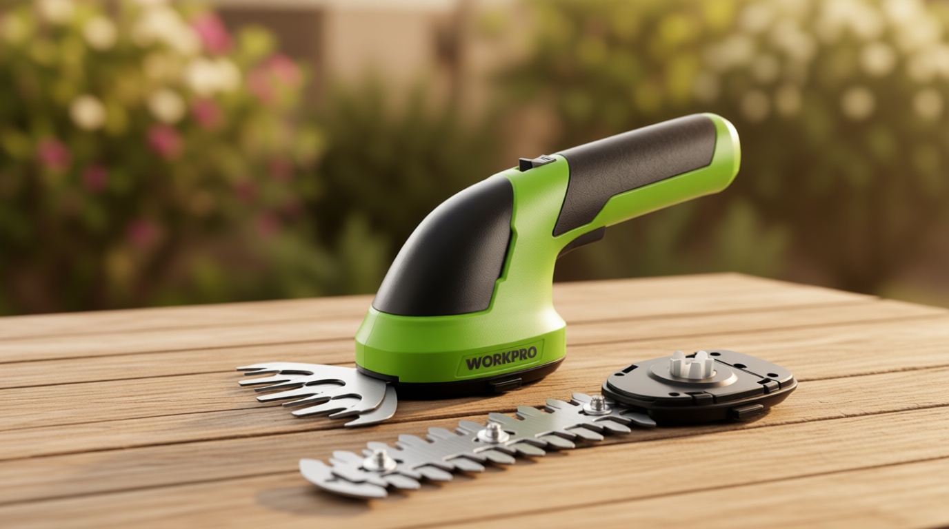 WORKPRO Cordless Grass Shear & Shrubbery Trimmer - 2 in 1 Handheld 7.2V Electric Grass Trimmer Hedge Shears/Grass Cutter Rechargeable Lithium-Ion Battery and Type-C Cable Included