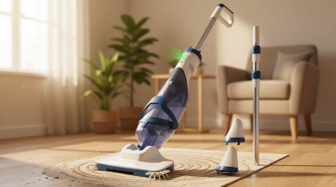 ENHULK Pro Cordless Pool Vacuum - 18.5 GPM Powerful Suction, 70min Runtime & 13.4" Wide Head, XL Capacity Handheld Rechargeable Pool Cleaner for Inground/Above Ground Pools with Telescopic Pole (Blue) ClimeCo Certified