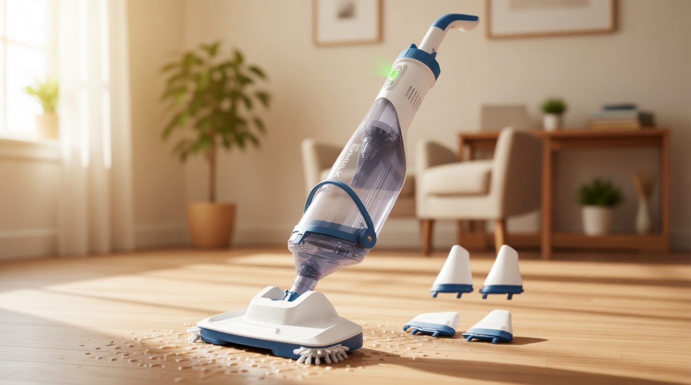 ENHULK Pool Vacuum for Above Ground Pool, Upgraded 13.4" Wide Head & Telescopic Pole, 18.5 GPM Suction, 60 Min Runtime, Cordless Handheld Rechargeable Pool Cleaner for Inground Pools (Blue) ClimeCo Certified