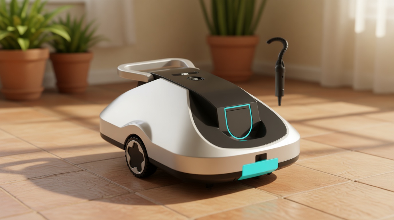 Robotic Pool Cleaner, Cordless Pool Vacuum for Above Ground & Inground Pools, 200mins Runtime Automatic Pool Vacuum Robot for Leaves & Dirt, Powerful Suction up to 2500 sq.ft, Self Parking C1 (Teal)