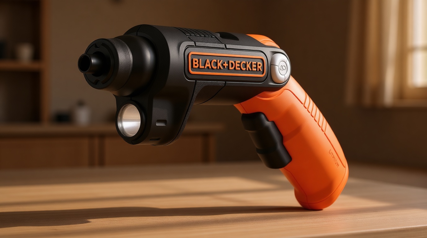 BLACK+DECKER Cordless Screwdriver with LED Light 4V MAX, Electric Screwdriver with 2 Pcs Bit Set (BDCSFL20C)