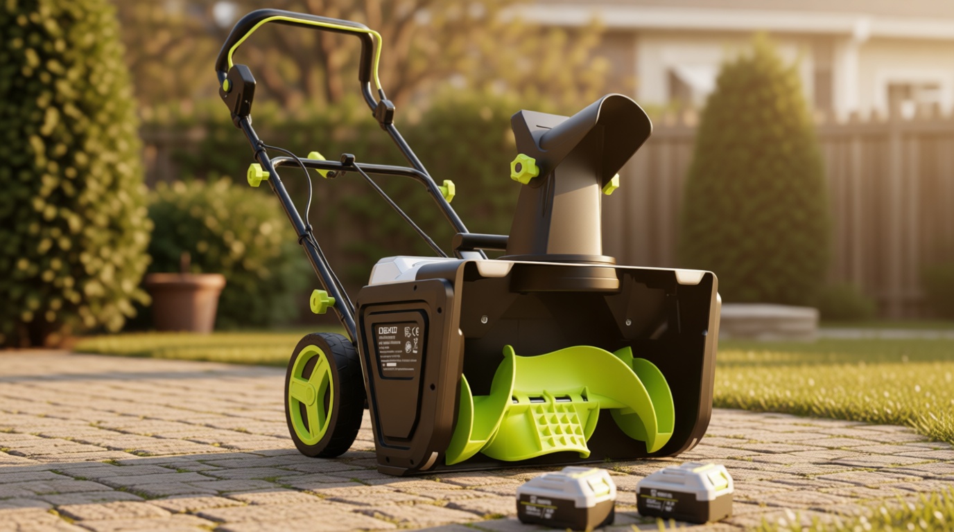 Cordless Snow Blower: DEKOPRO 40V|20-Inch Cordless Snow Thrower, Electric Snow Removal with Adjustable Chute, LED Light, Electric Snow Blower with 25ft Throw Distance