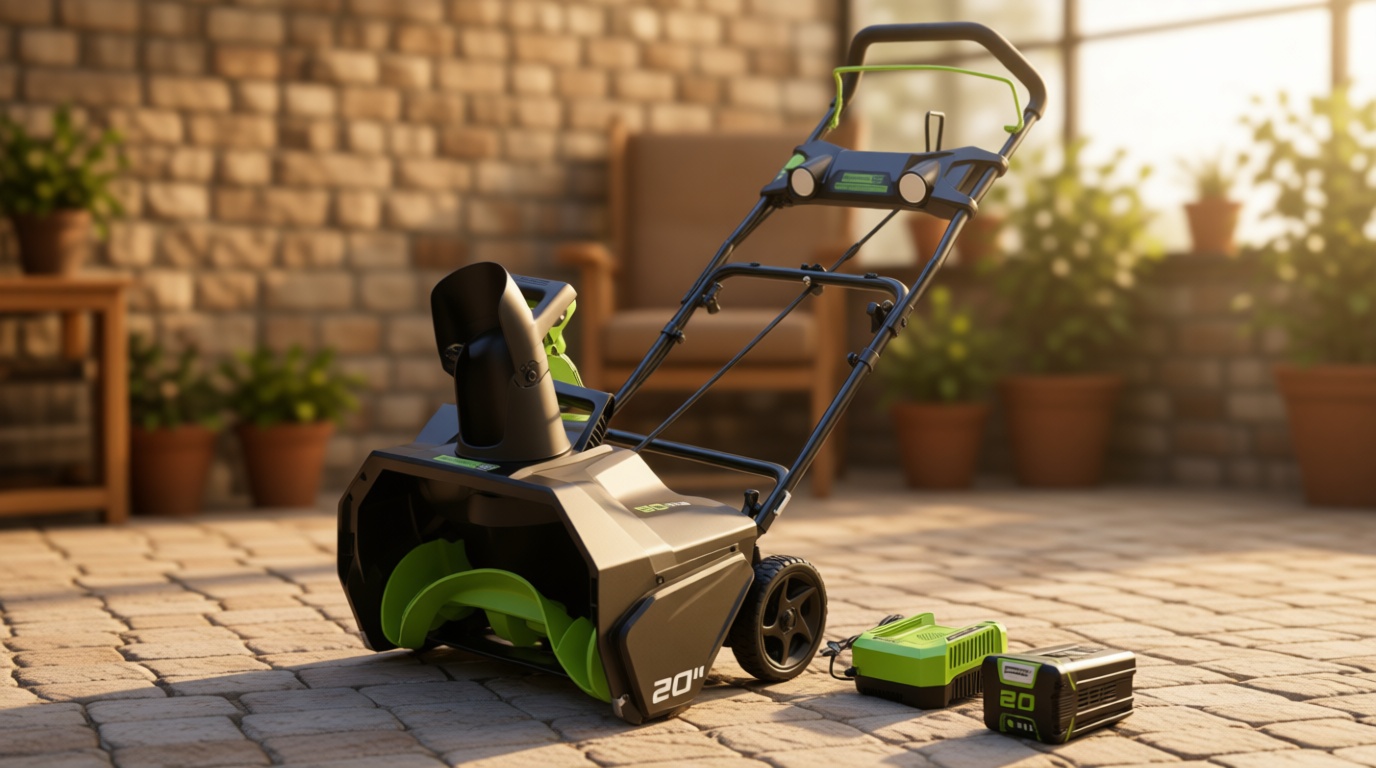 Greenworks 80V (75+ Compatible Tools) 20” Brushless Cordless Snow Blower, 2.0Ah Battery and Charger Included