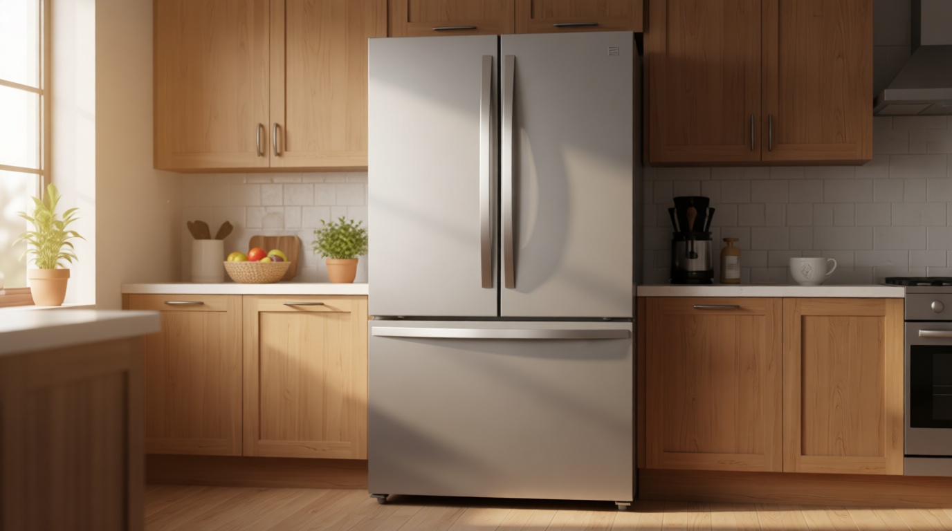 Kenmore 36" French Door Refrigerator with Freezer - Accela Chill, Adjustable Shelving, Humidity Controlled Crispers, ENERGY STAR Certified, 20.3 cu. ft. Capacity, Fingerprint Resistant Stainless Steel