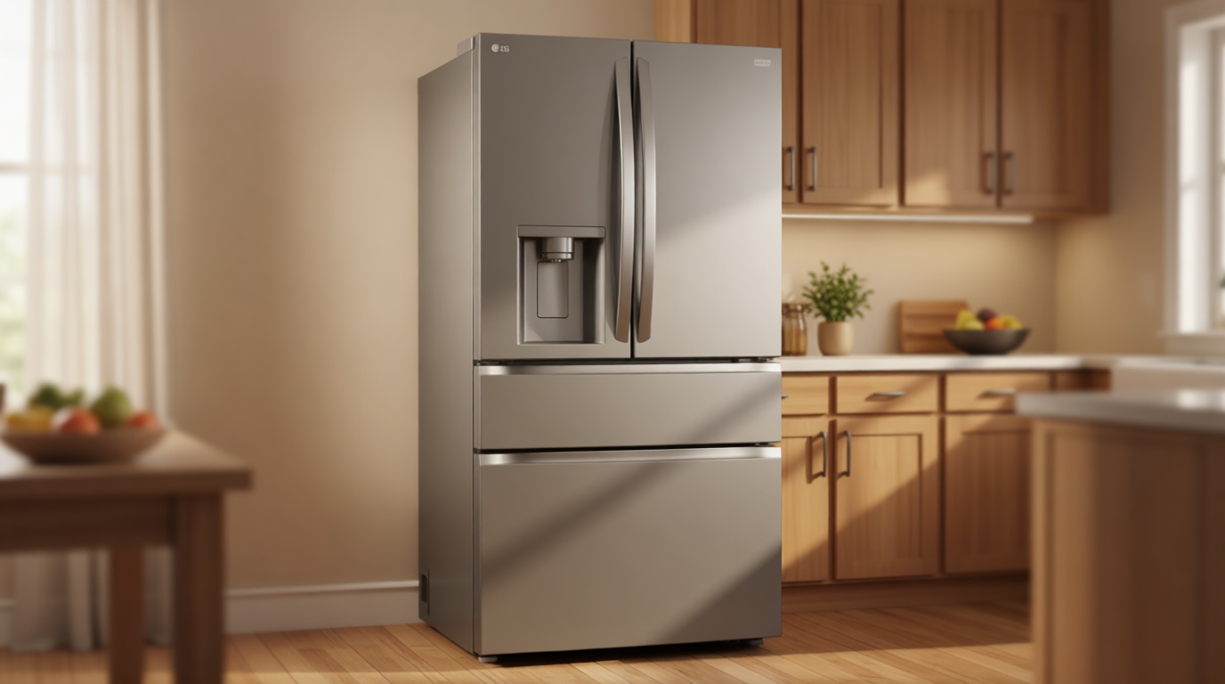 LG Smart 4-Door French Door Refrigerator with Full-Convert Drawer - Counter-Depth MAX 24.5 Cu. Ft. Stainless Steel