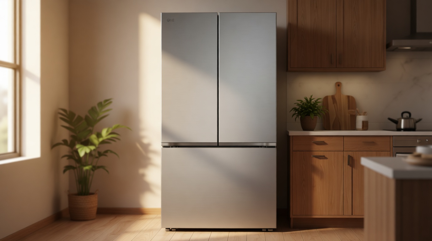 LG LRFLC2716S 27 Cu. Ft. Stainless Counter-Depth 3-Door French Door Smart Refrigerator ENERGY STAR