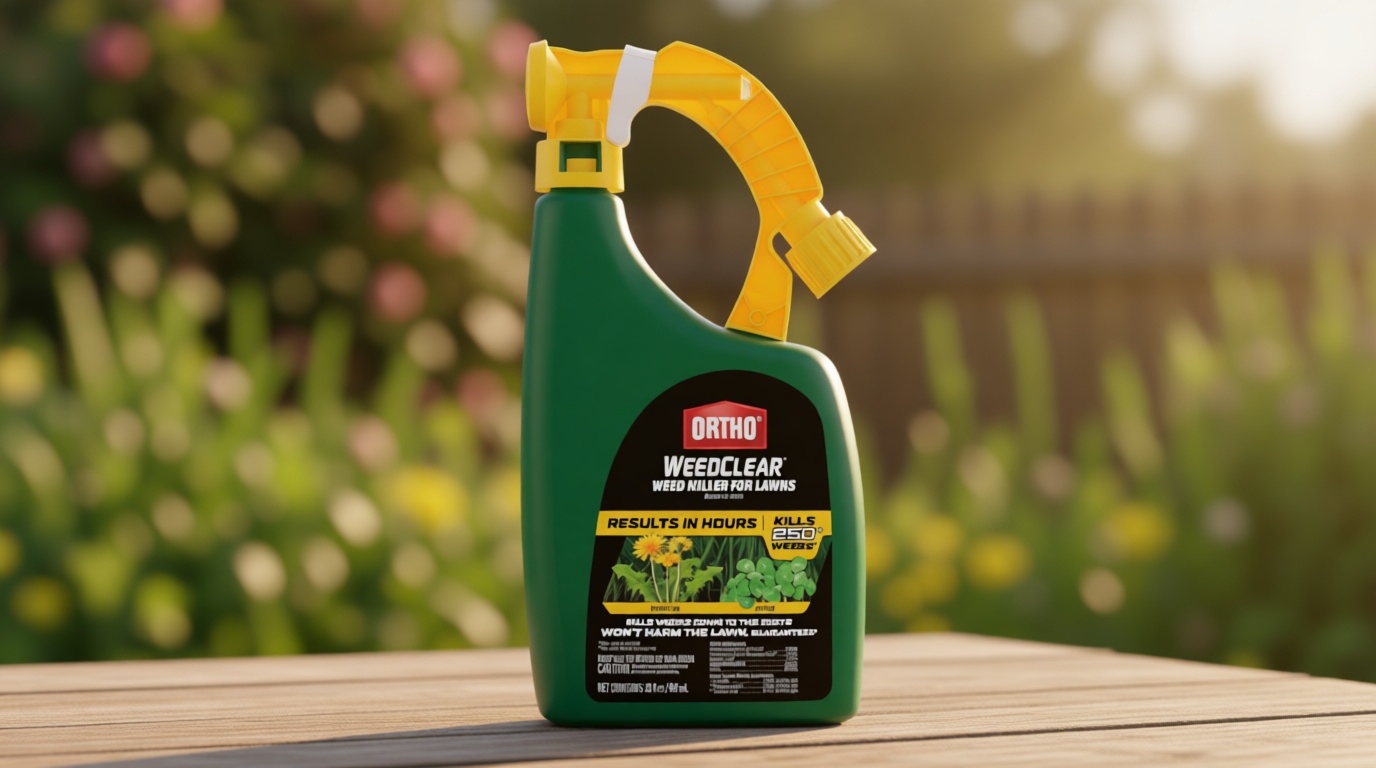 Ortho WeedClear Weed Killer for Lawns Ready-to-Use with Comfort Wand, Kills Crabgrass, Dandelion and Clover, 1 gal.