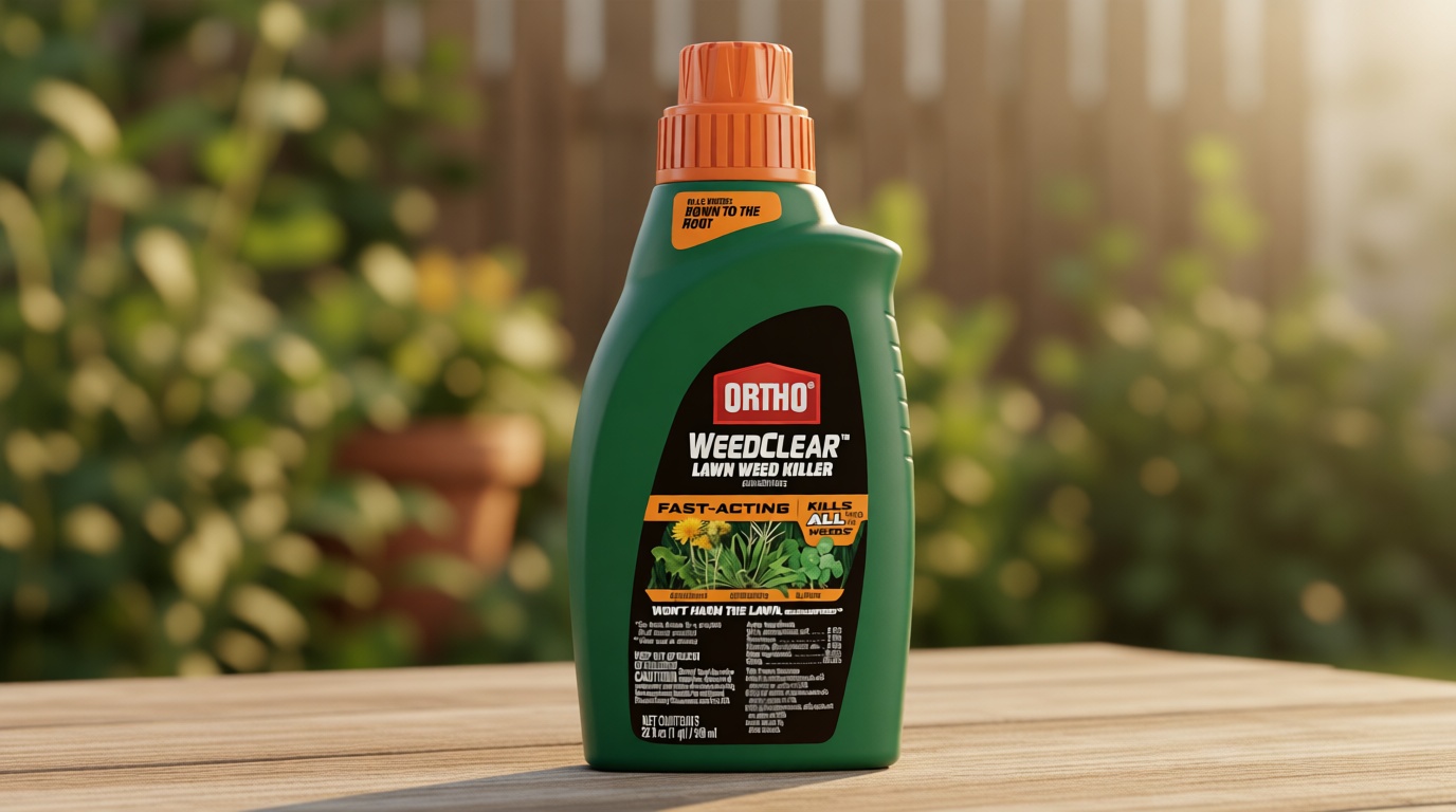 Ortho WeedClear Lawn Weed Killer Concentrate - Weed Killer for Lawns, Kills Crabgrass, Dandelion, Clover, 32 fl. oz.
