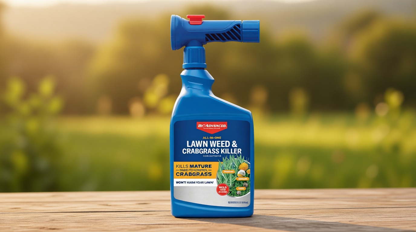 BioAdvanced All-in-One Lawn Weed & Crabgrass Killer, Ready-to-Spray, 32 oz